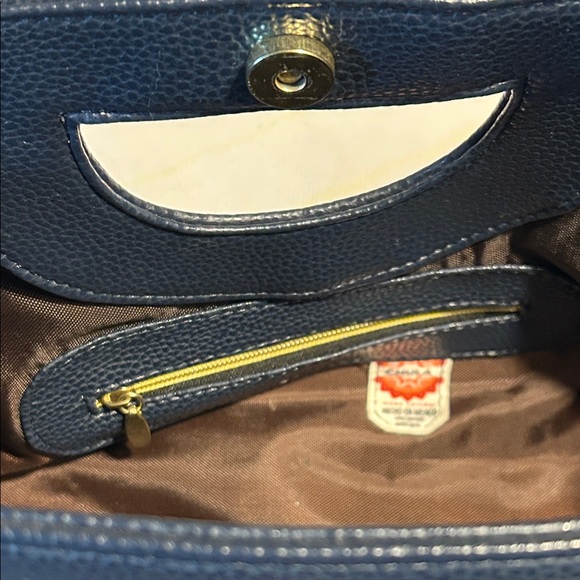 Chula Handheld Women’s Handbag - Navy with Multicolor Mandala Detail - Picture 6 of 12